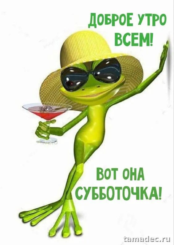Прикольные картинки "Доброе утро субботы" . Картинки "Доброе утро субботы" позитивные