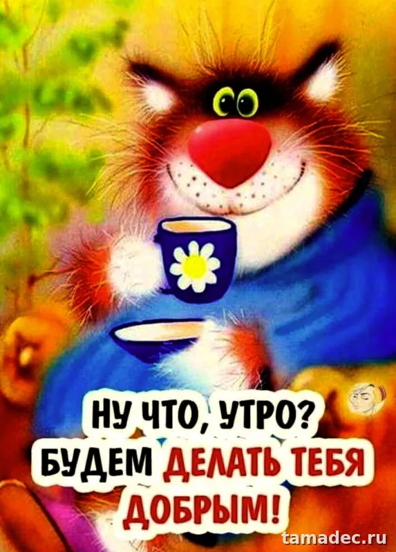 Супер картинки с Добрым утром. Прикольные и смешные картинки Доброе утро