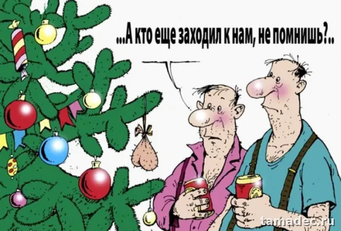 Прикольные картинки на Новый год. Картинки про Новый год с надписями