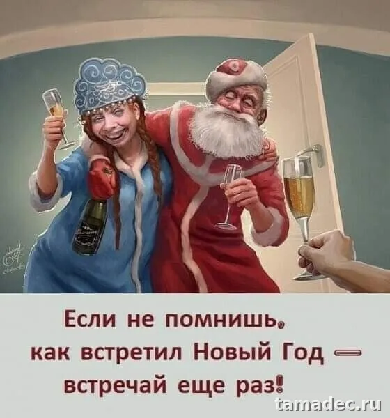 Прикольные картинки на Новый год. Приколы про Новый год в картинках