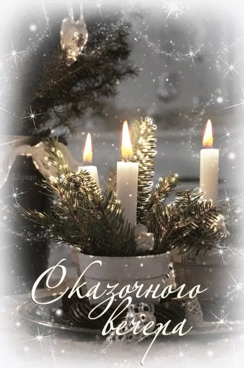 Красивые картинки Добрый вечер. Красивые зимние картинки Добрый вечер