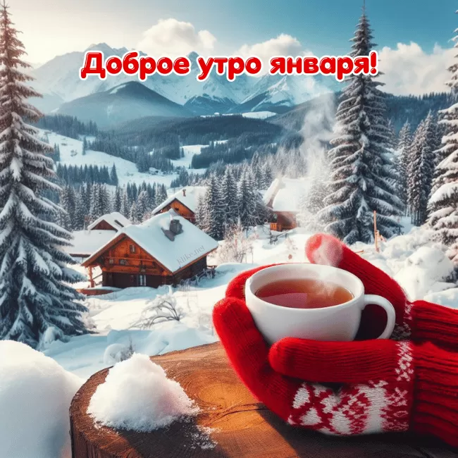 Картинки Доброе утро января. Красивые картинки "Доброе утро января"