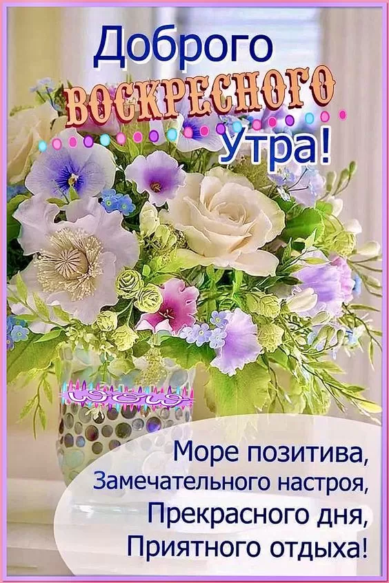 Красивые картинки Доброе утро воскресенья. Прикольные картинки с добрым утром, воскресенье