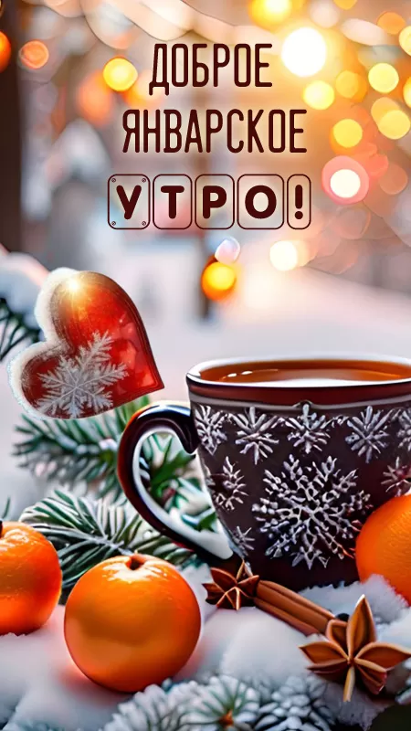 Картинки Доброе утро января. Красивые картинки "Доброе утро января"