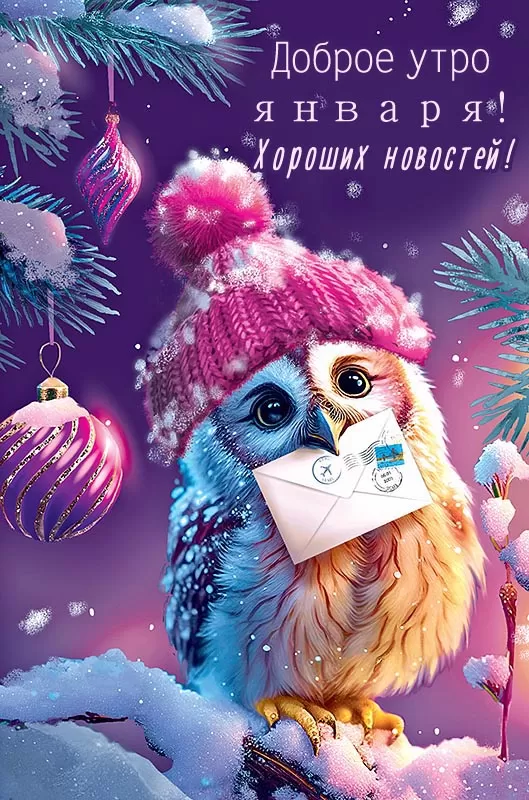Картинки Доброе утро января. Красивые картинки "Доброе утро января"