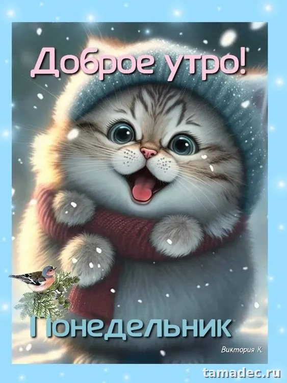 Картинки доброе утро понедельника. Красивые и прикольные картинки с Добрым утром понедельника
