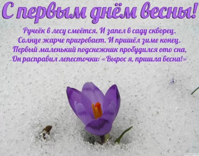 Красивые картинки с 1 марта. С 1 марта (с началом весны) - картинки с пожеланиями