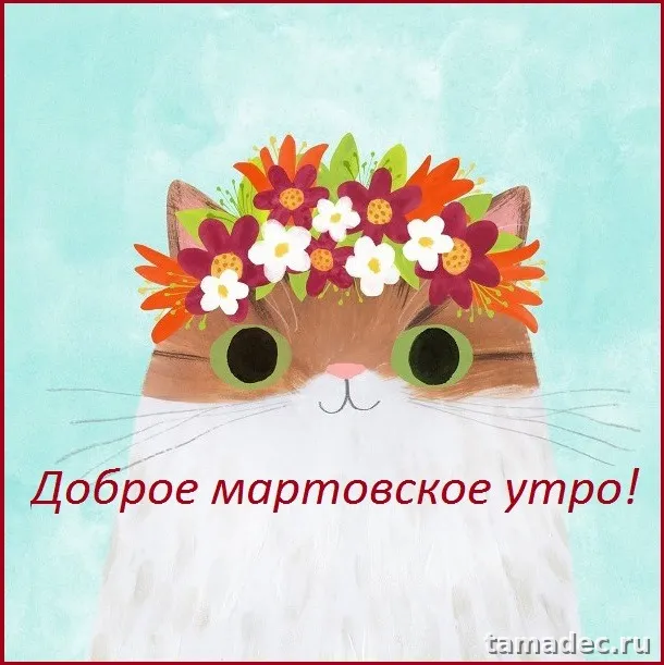 Картинки с Добрым мартовским утром. Прикольные картинки с добрым утром марта