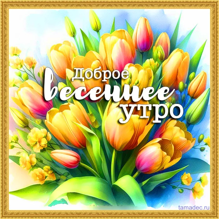 Красивые весенние картинки Доброго утра. Картинки с Добрым утром весенние &nbsp;