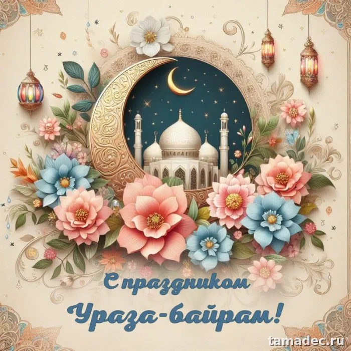 Красивые картинки Ураза-Байрам . Картинки Ураза-байрам поздравление