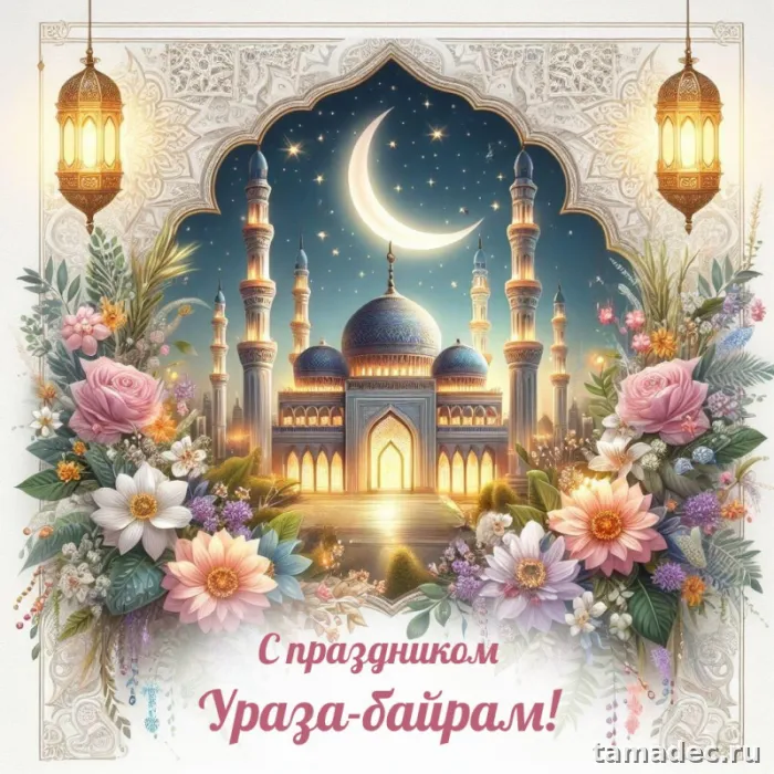 Красивые картинки Ураза-Байрам . Картинки Ураза-байрам поздравление