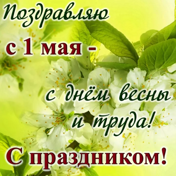 Открытки с Днем 1 мая . Открытки с 1 мая с поздравлениями