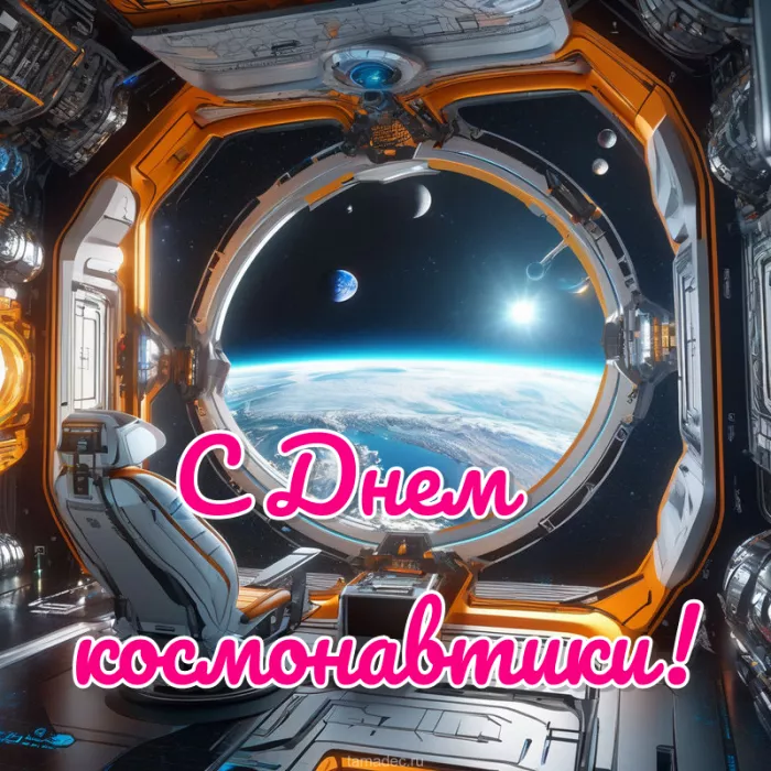 Открытки с Днем космонавтики. День космонавтики 2024