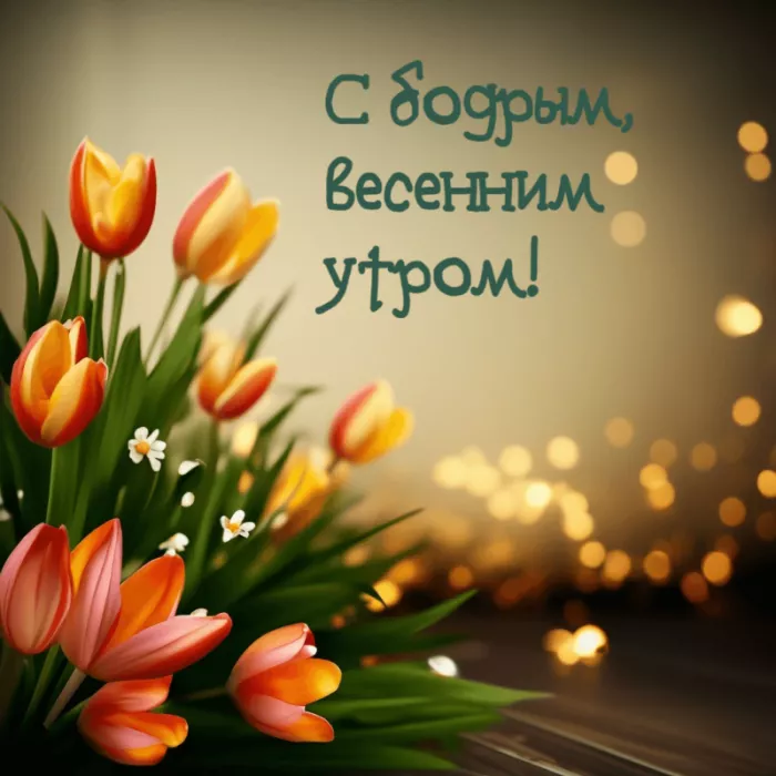 Красивые весенние картинки Доброго утра. Картинки с добрым утром весенние бесплатно