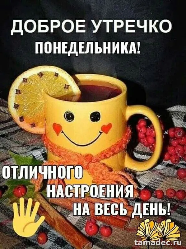 Картинки доброе утро понедельника. Доброе утро удачного понедельника картинки