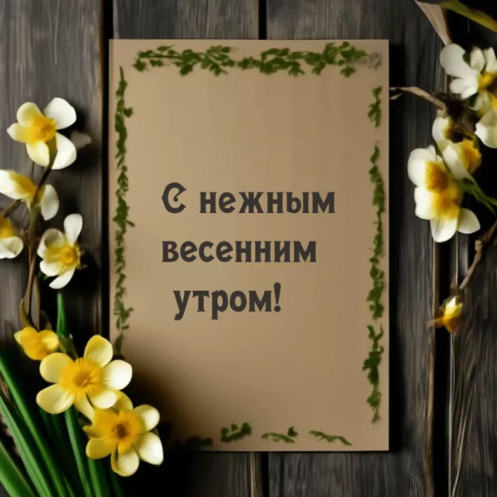 Красивые весенние картинки Доброго утра. Картинки с добрым утром весенние бесплатно