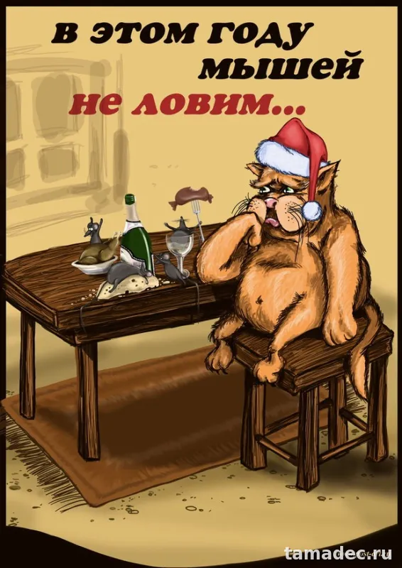 Прикольные картинки на Новый год. С новым годом картинки прикольные смешные