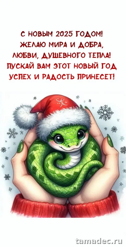 Картинки с наступающем новым годом 2025 . Картинки с новым 2025 годом змеи