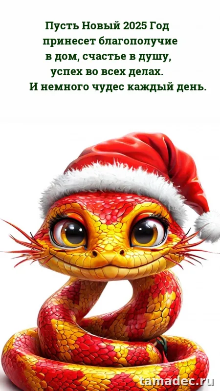 Картинки с наступающем новым годом 2025 . Картинки с новым 2025 годом змеи