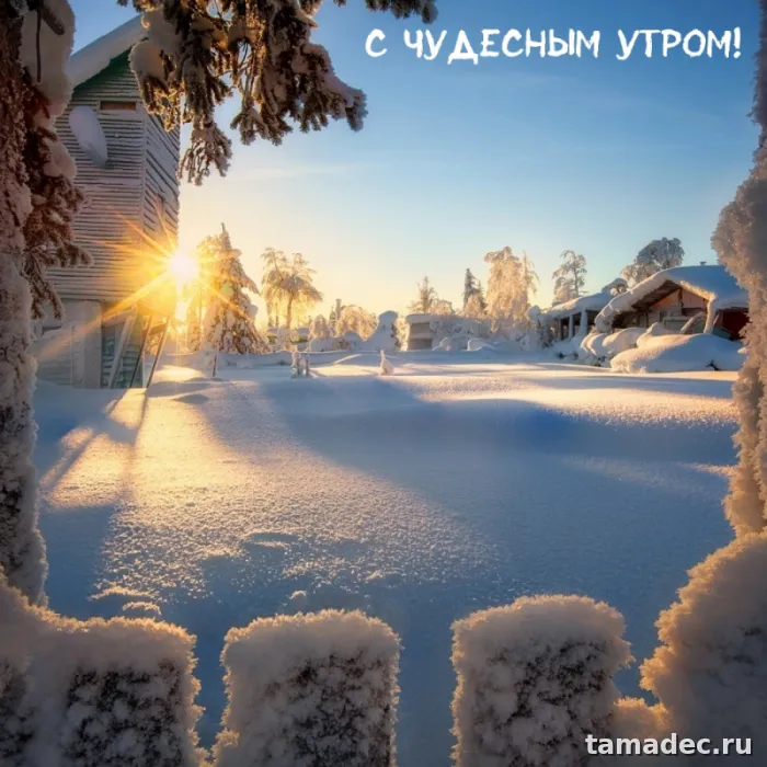 Красивые новогодние картинки Доброе утро. Новогодние картинки с добрым утром