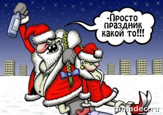 Прикольные картинки на Новый год. С новым годом картинки прикольные смешные