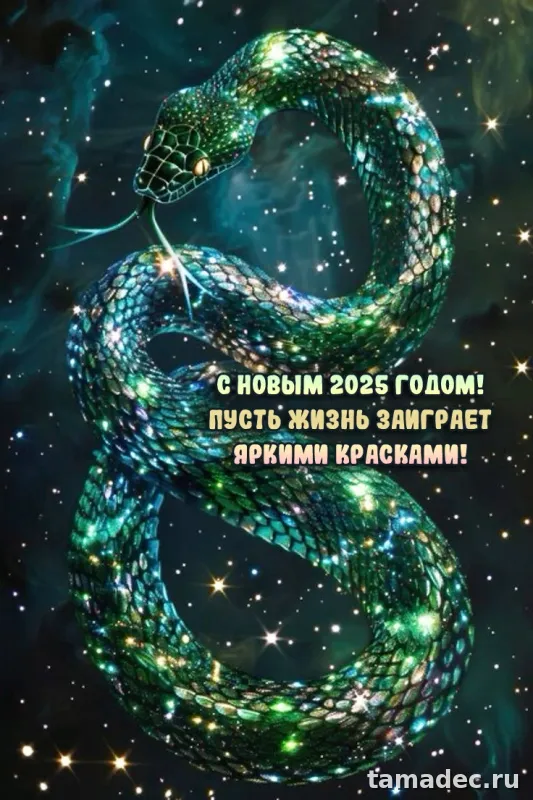 Картинки с наступающем новым годом 2025 . Картинки с новым 2025 годом змеи