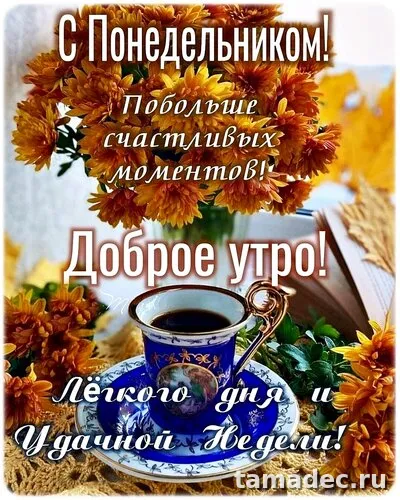 Картинки доброе утро понедельника. Картинки с добрым утром понедельника зимние