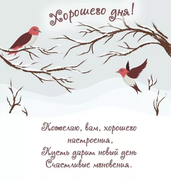 Картинки Доброго зимнего дня. Добрый зимний день картинки красивые