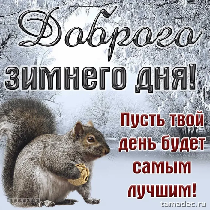 Красивые новогодние картинки Доброе утро. Открытки с добрым утром зимние