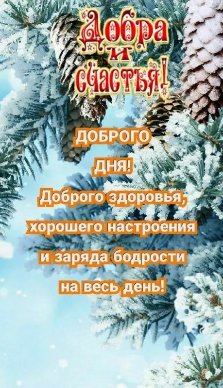 Картинки Доброго зимнего дня. Добрый зимний день картинки красивые