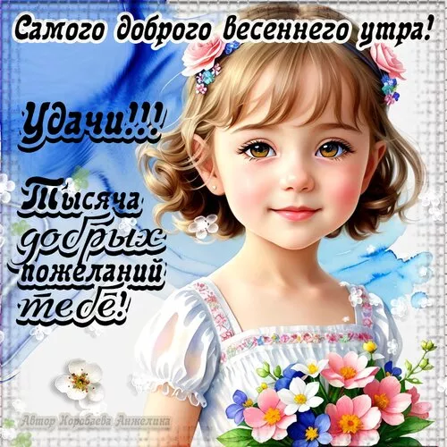 Красивые картинки Доброго весеннего утра. Картинки с добрым утром весенние