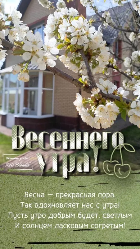 Красивые картинки Доброго весеннего утра. Картинки с добрым утром весенние бесплатно