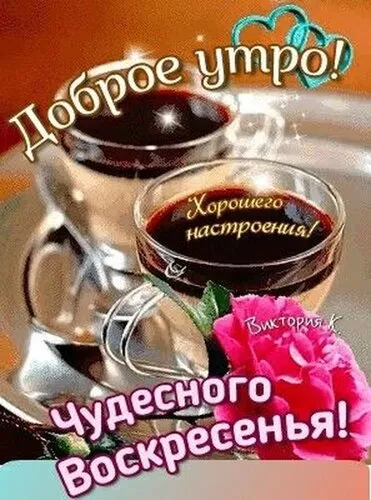 Картинки Доброе утро воскресенья. Доброе утро воскресенья картинки новые