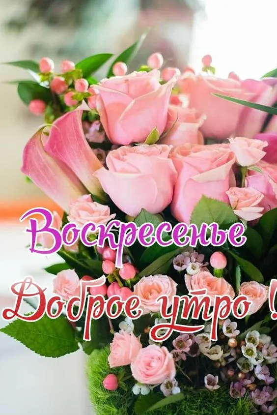 Картинки Доброе утро воскресенья. 
