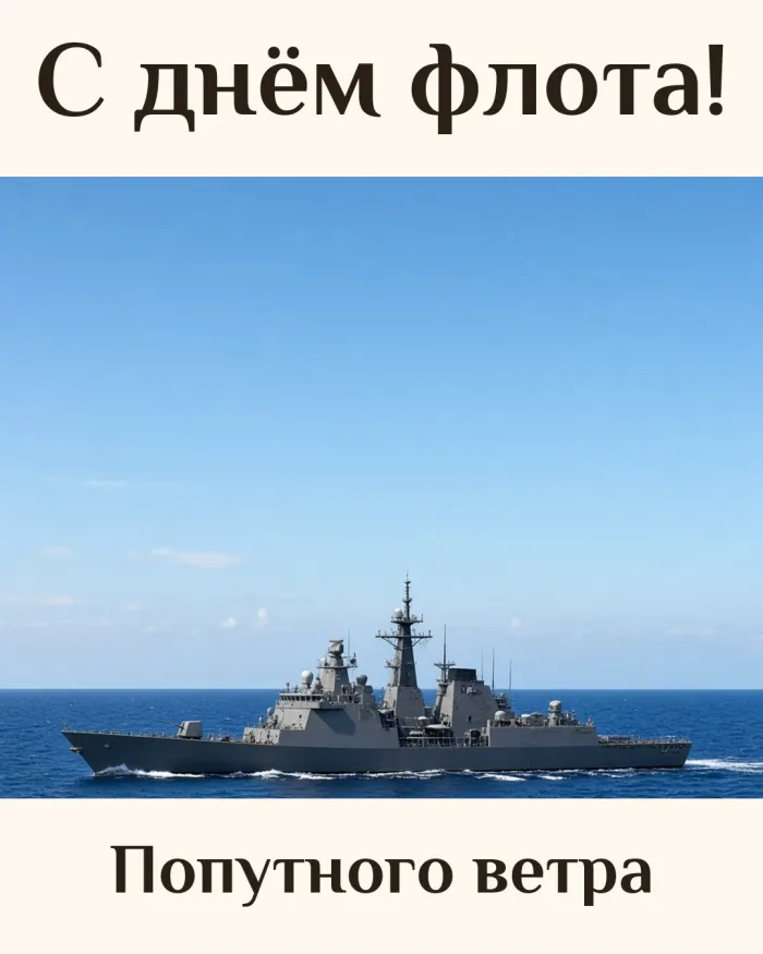 С днём флота! Попутного ветра
